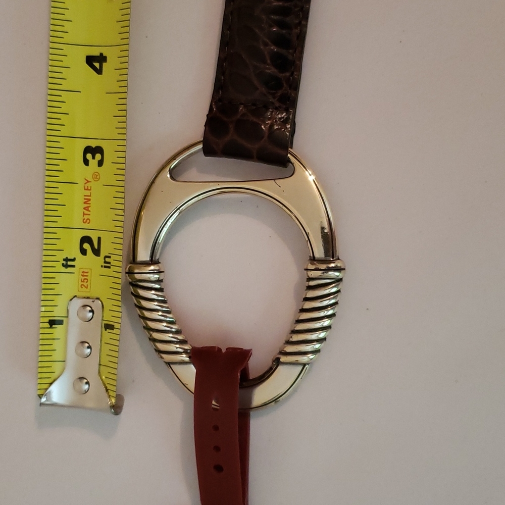 NWT Brighton belt size 36in long. Very sharp looking with the gold  and brown. - Picture 3 of 8